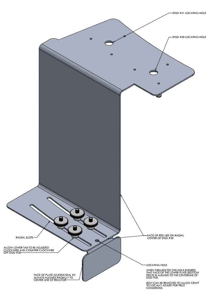 Design of Custom Tools: Assembly of Reactor Cavity Seal Datum Tool in SolidWorks Custom Tool Design: SolidWorks Assembly of Reactor Cavity Seal Datum Tool